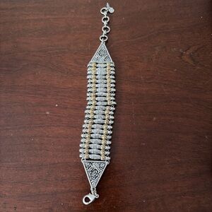 Elegant Silver and Gold Bracelet